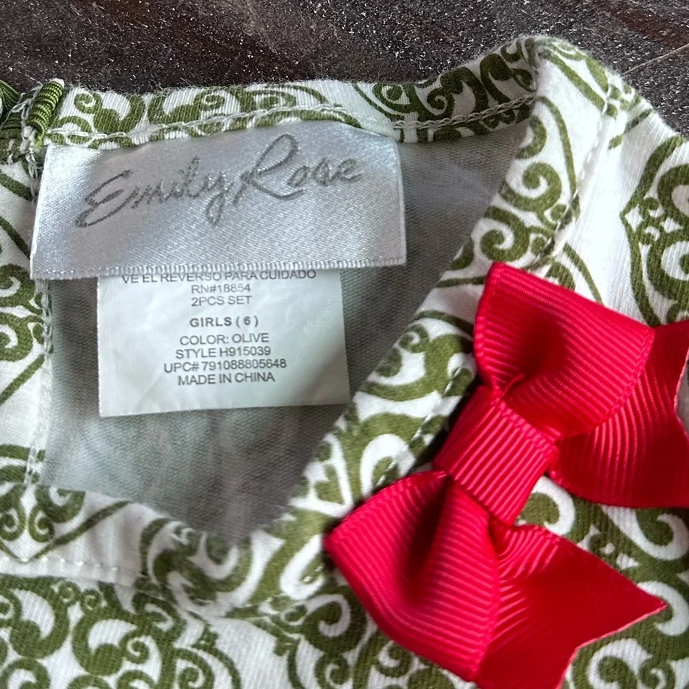 2 pc Christmas set Emily Rose size 6 - Picture 4 of 6